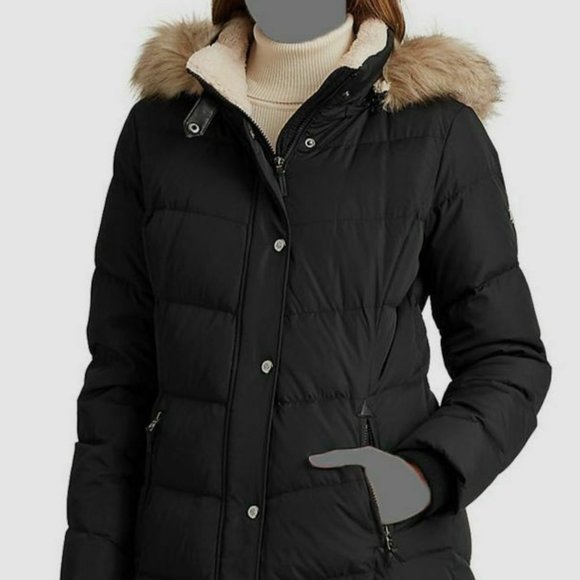 New Ralph Lauren Women's Heavy Down Jacket Coat  Sherpa - Picture 2 of 6